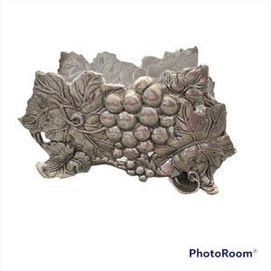 Arthur Court pewter grapes napkin holder